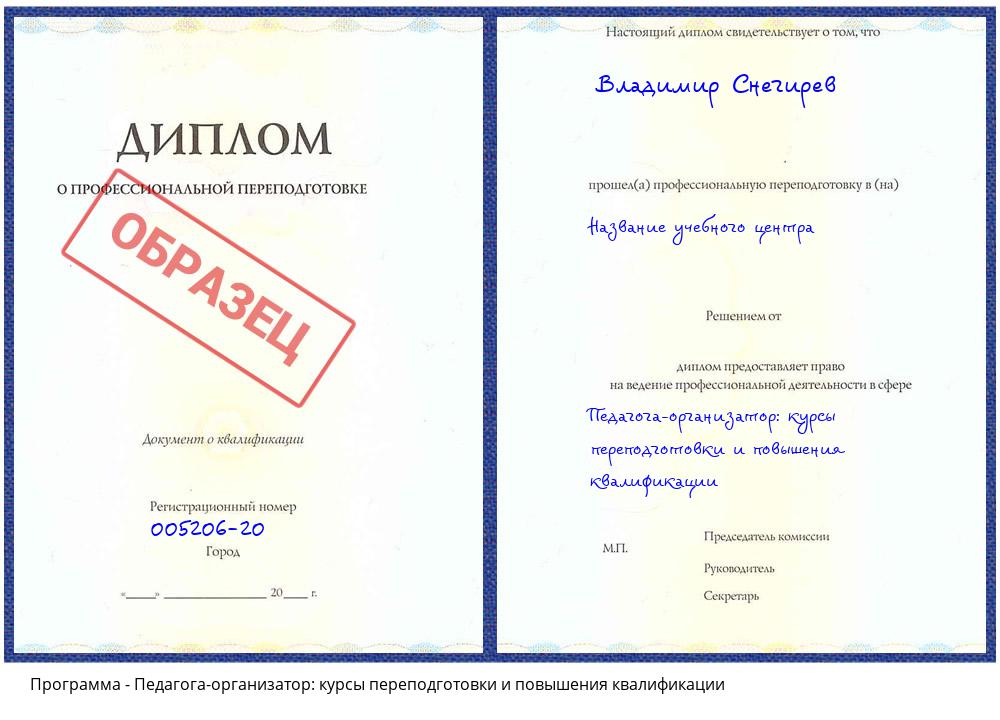 Педагога-организатор: курсы переподготовки и повышения квалификации Горно-Алтайск