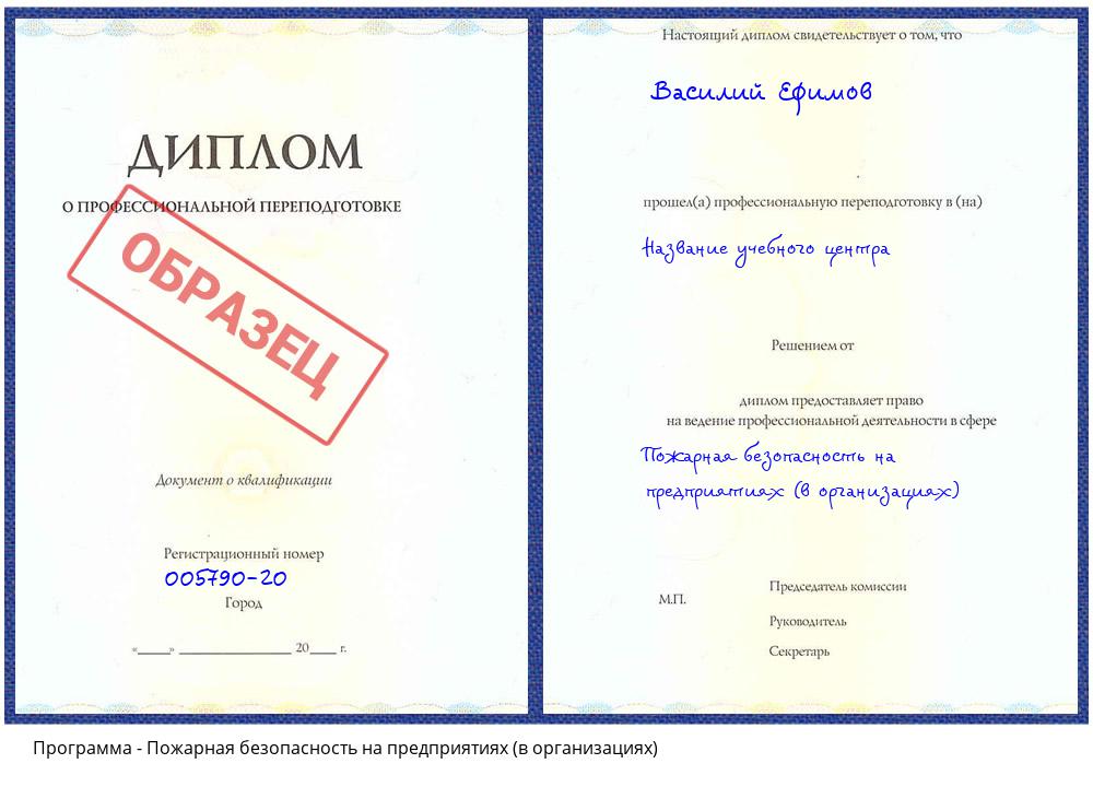 Пожарная безопасность на предприятиях (в организациях) Горно-Алтайск